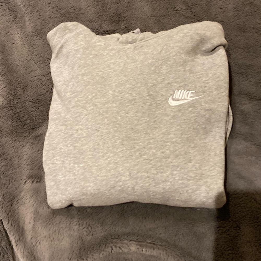 Gray Nike hoodie